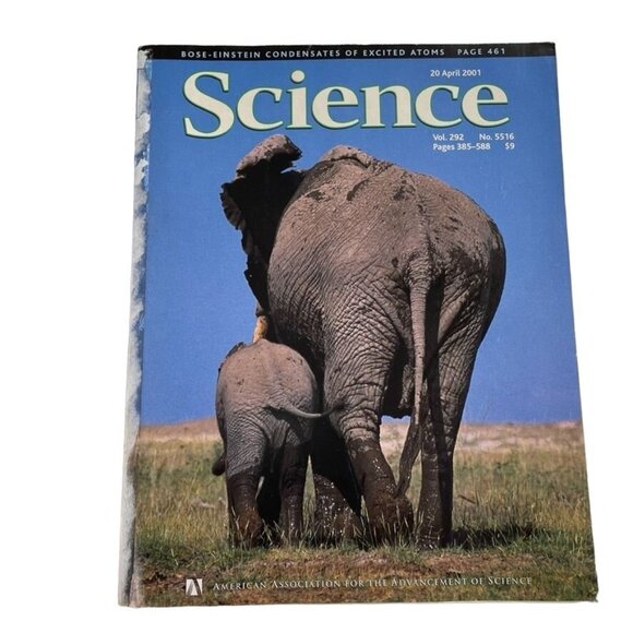 AAAS Science Magazine u Vol 292 No 5516 April 20 2001 Bose Einstein Excited Atom - Picture 1 of 6
